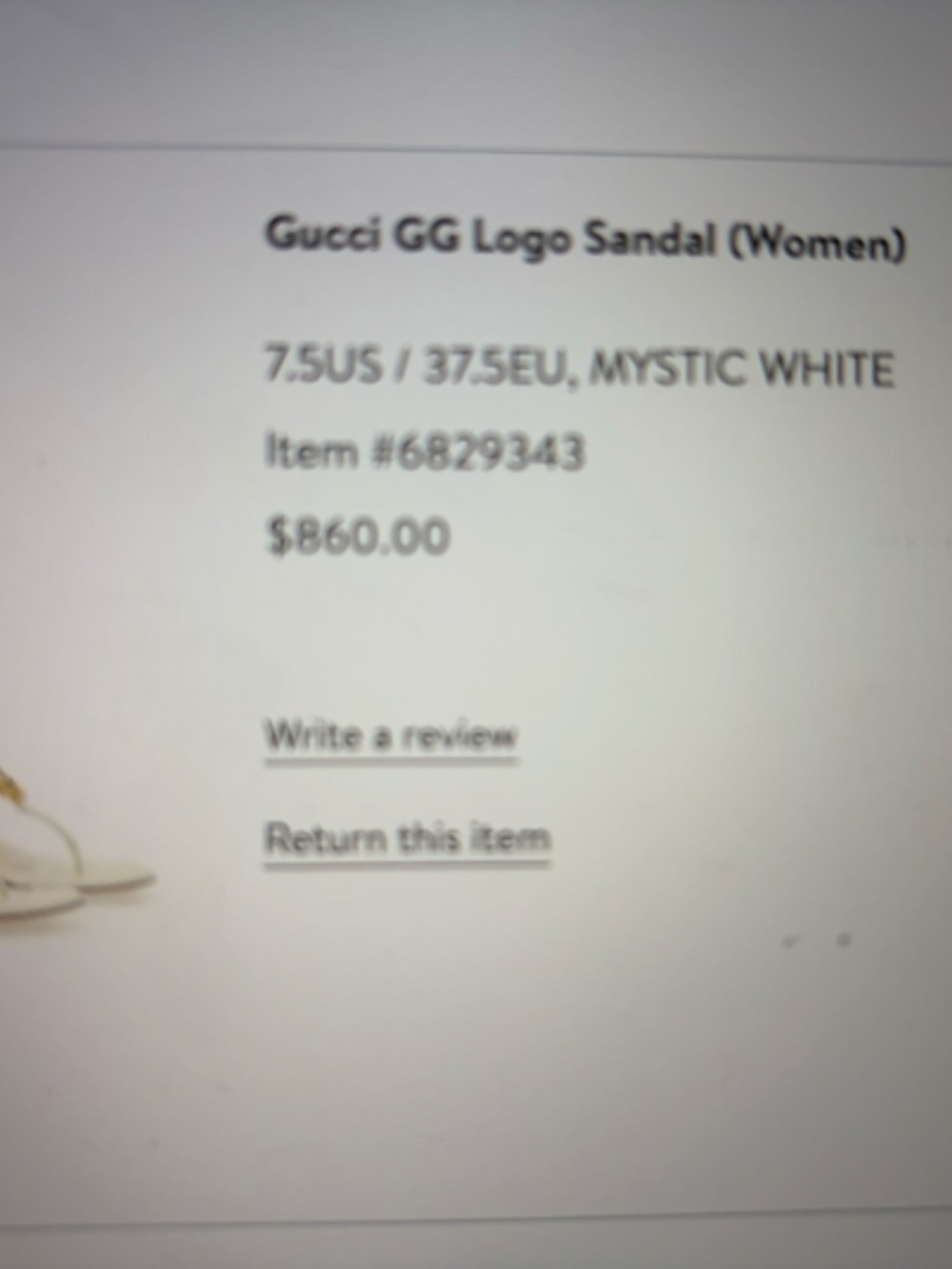 Gucci GG Logo Sandals (women) size 7.5 with box, dust bags, authenticity card - Picture 4 of 12